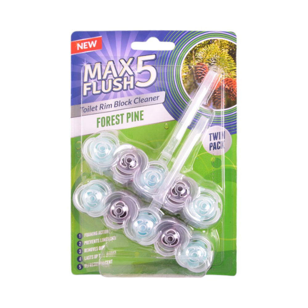 MAX FLUSH 5 TOILET AIR FRESHNER FOREST PINE 2X45 GM
