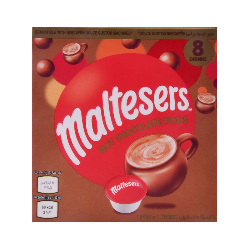 MALTESERS HOT CHOCOLATE PODS 8PCS 120GM