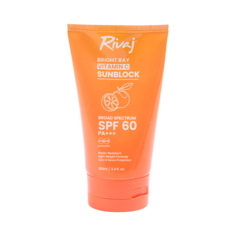 RIVAJ SPF 60 VITAMIN C SUNBLOCK100ML
