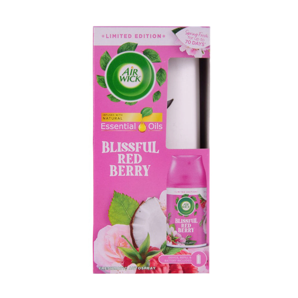 AIR WICK AIR FRESHNER WITH MACHINE BLISSFUL RED BERRY 250 ML