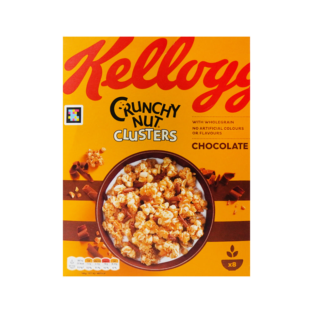 KELLOGGS CEREAL CRUNCHY NUT CLUSTERS CHOCOLATE 400 GM