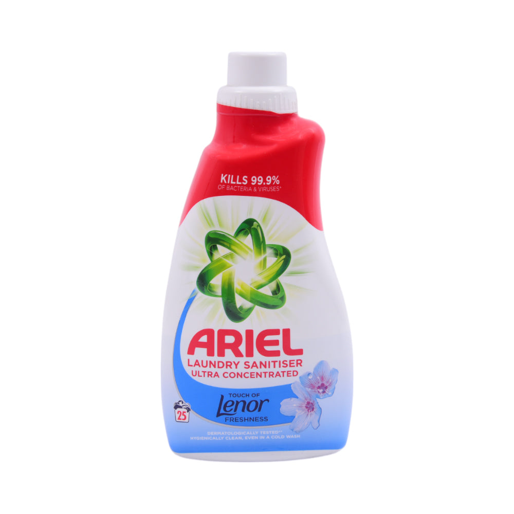 ARIEL LAUNDARY SANITISER LENOR FRESHNESS 25 WASHES 1 LTR