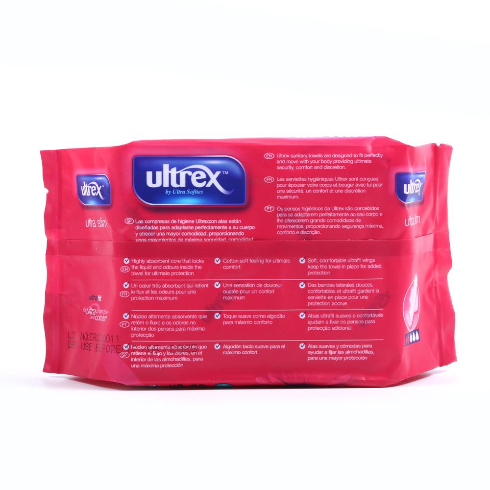 ULTREX SANITARY PAD ULTRA SLIM 10S