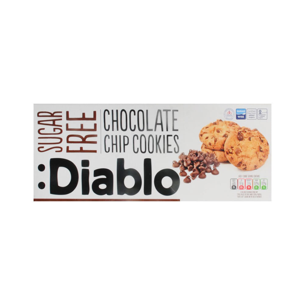 DIABLO COOKIES CHOCOLATE CHIP SUGAR FREE 130 GM