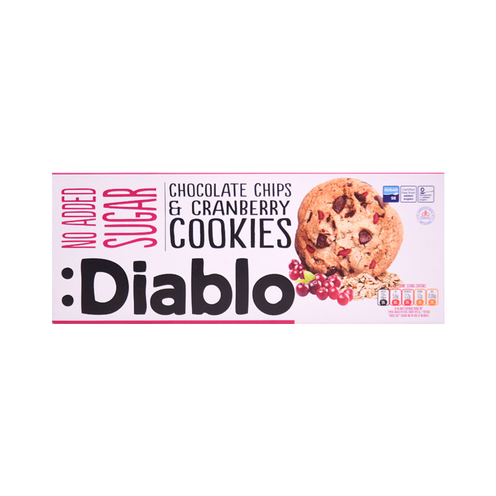 DIABLO COOKIES CHOCOLATE CHIP & CRANBERRY 135 GM BASIC