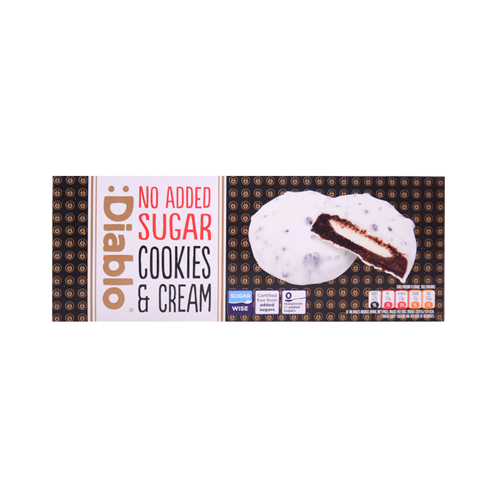 DIABLO COOKIES SUGAR FREE COOKIES WITH CREAM 128 GM