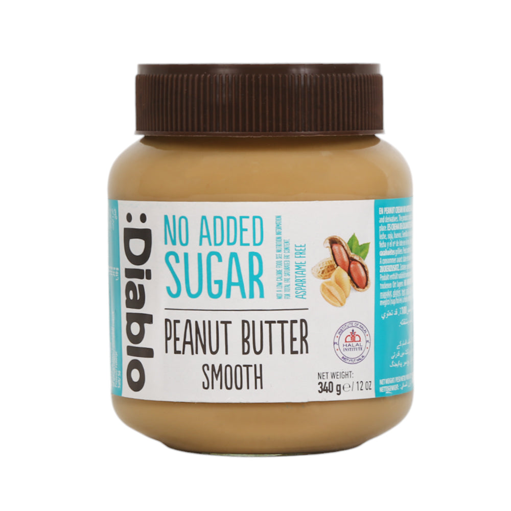 DIABLO PEANUT BUTTER SUGAR FREE PEANUT BUTTER SMOOTH SPREAD