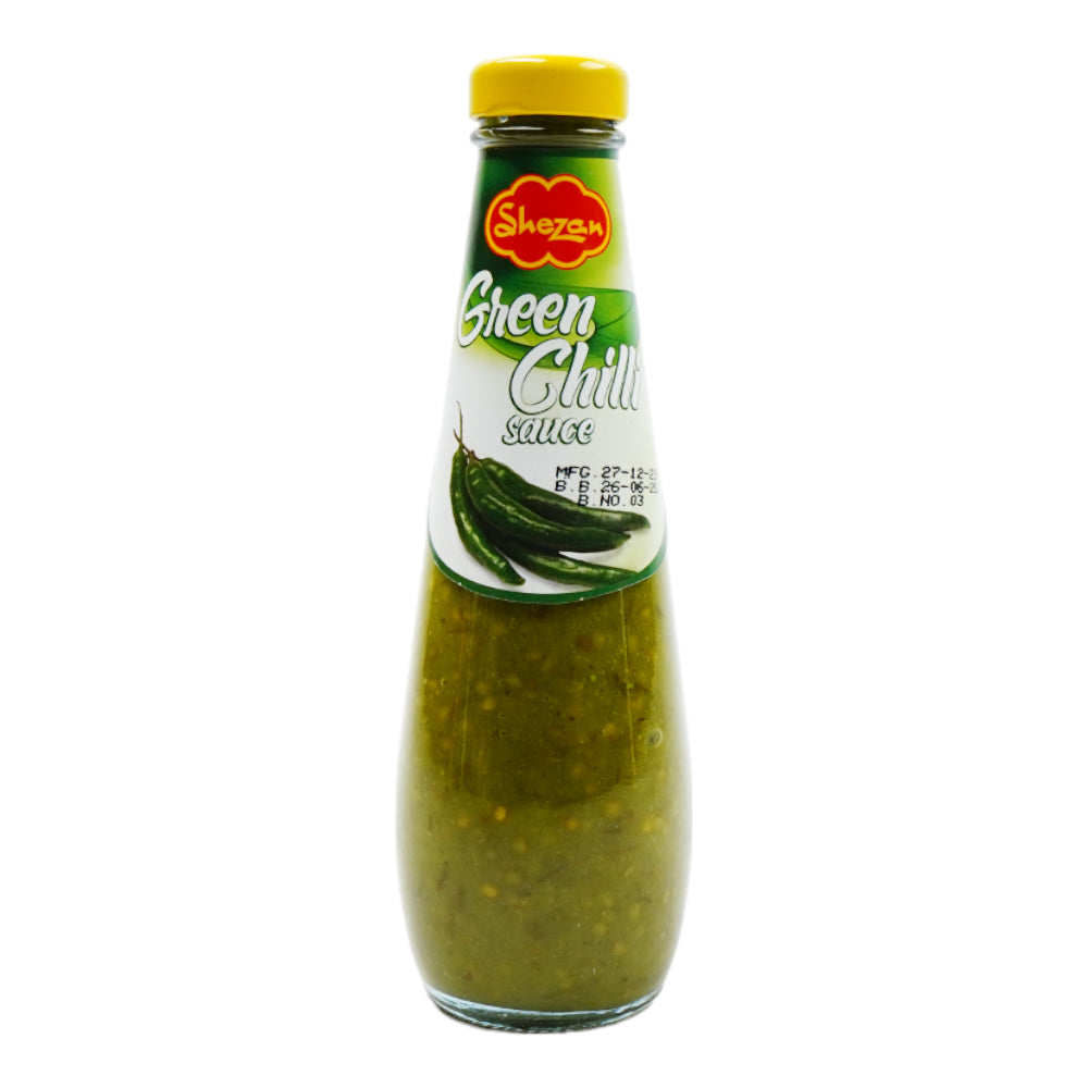 SHEZAN GREEN CHILLI SAUCE BOTTLE 300 GM