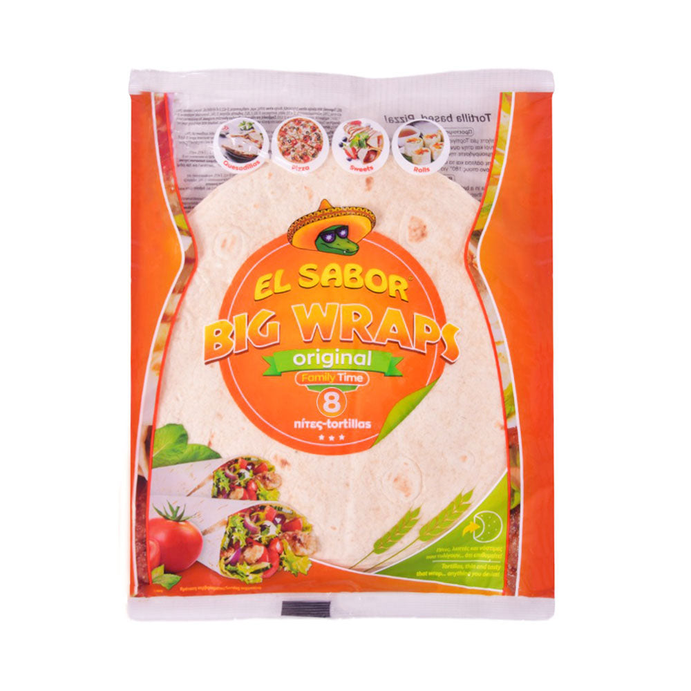 EL SABOR WRAPS BREAD ORIGINAL 8 PC 320 GM