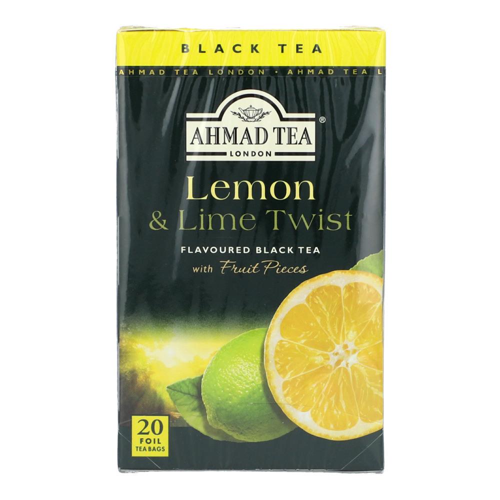 AHMAD TEA AT697E ALUMINIUM ENVELOPED FRUITY TEA BAGS LEMON &