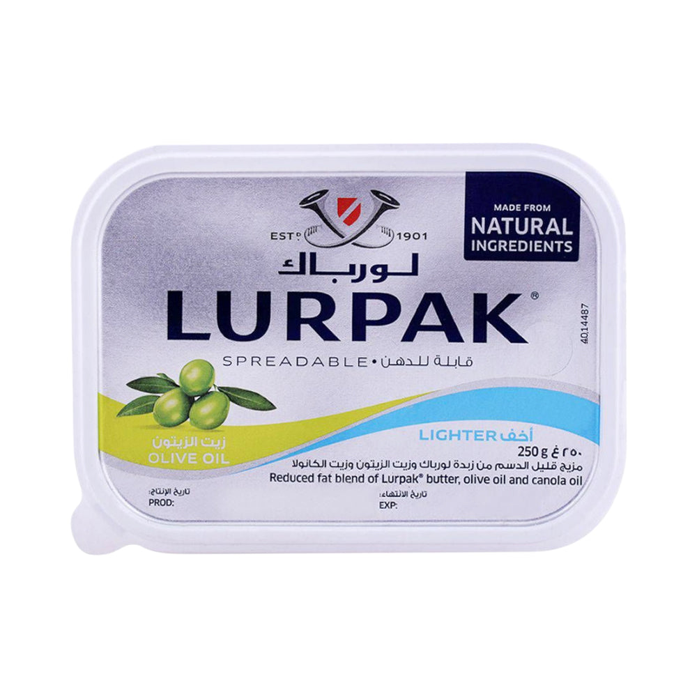 LURPAK OLIVE OIL LIGHTER BUTTER 250GM BASIC