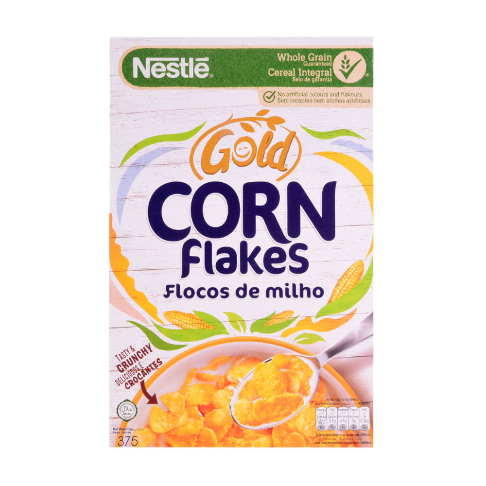 NESTLE GOLD CORN FLAKES CEREAL 375 GM