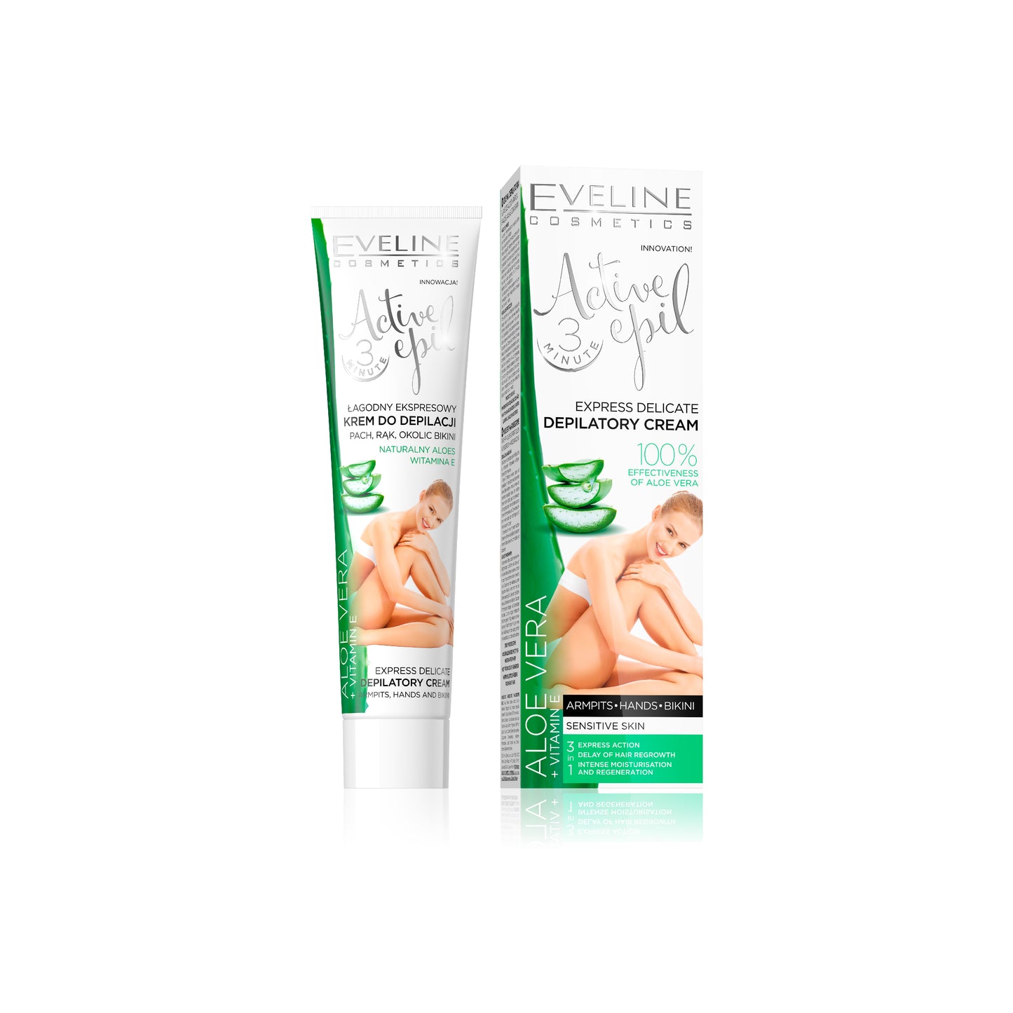 EVELINE ALOE VERA DEPILATORY CREAM FOR ARMITS BIKINI 125 ML