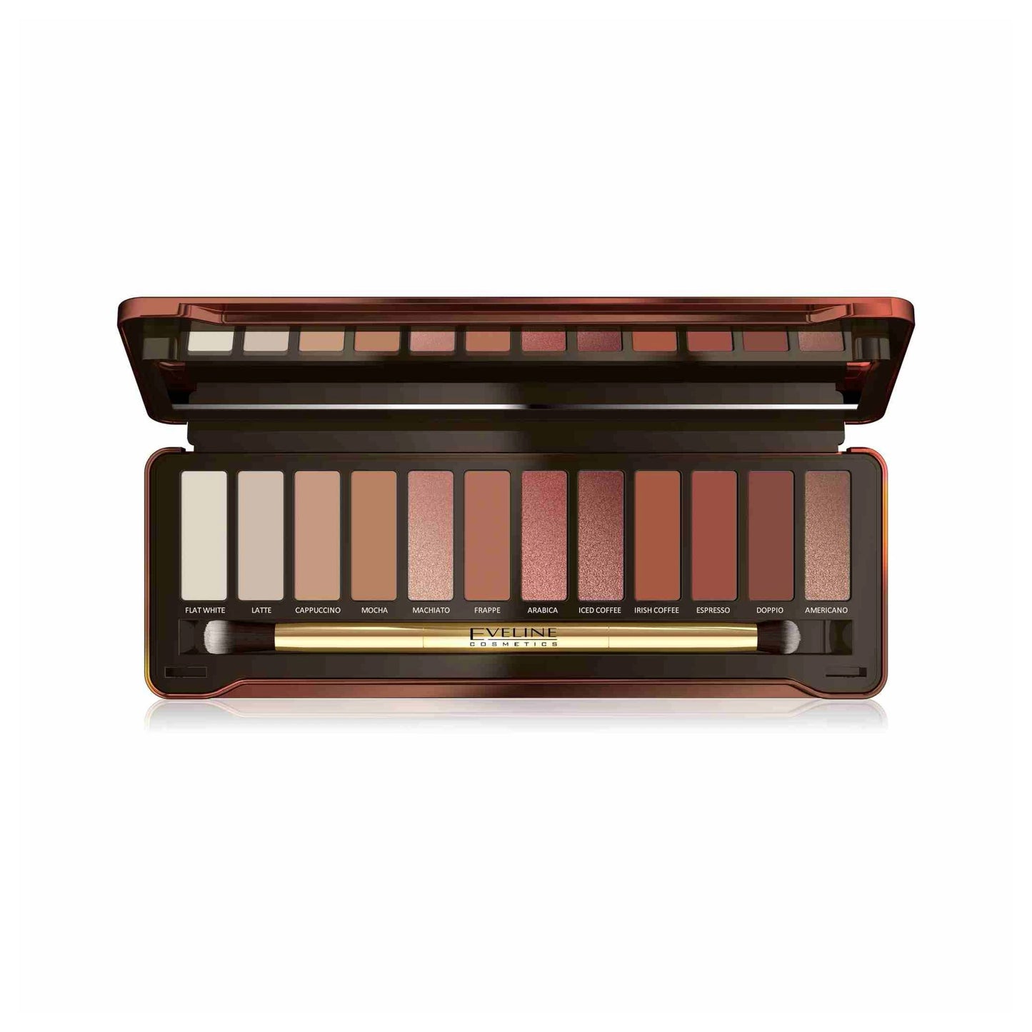 EVELINE CHARMING MOCHA EYESHADOW PALETTE 12 GM