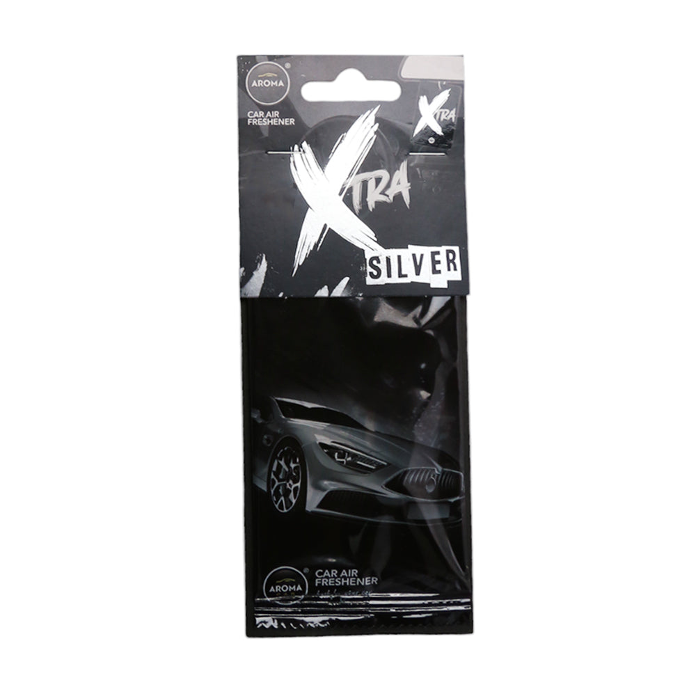 AROMA CAR XTRA CAR AIR FRESHENER SILVER