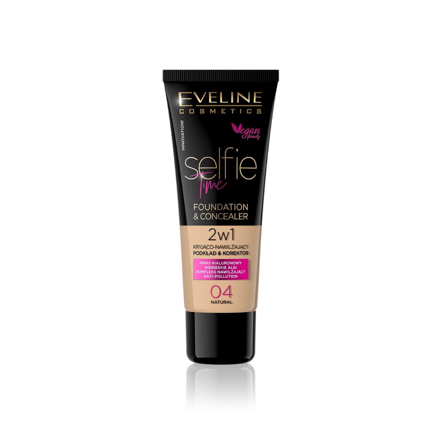 EVELINE SELFIE TIME FOUNDATION & CONCEALER 04 NATURAL 30ML