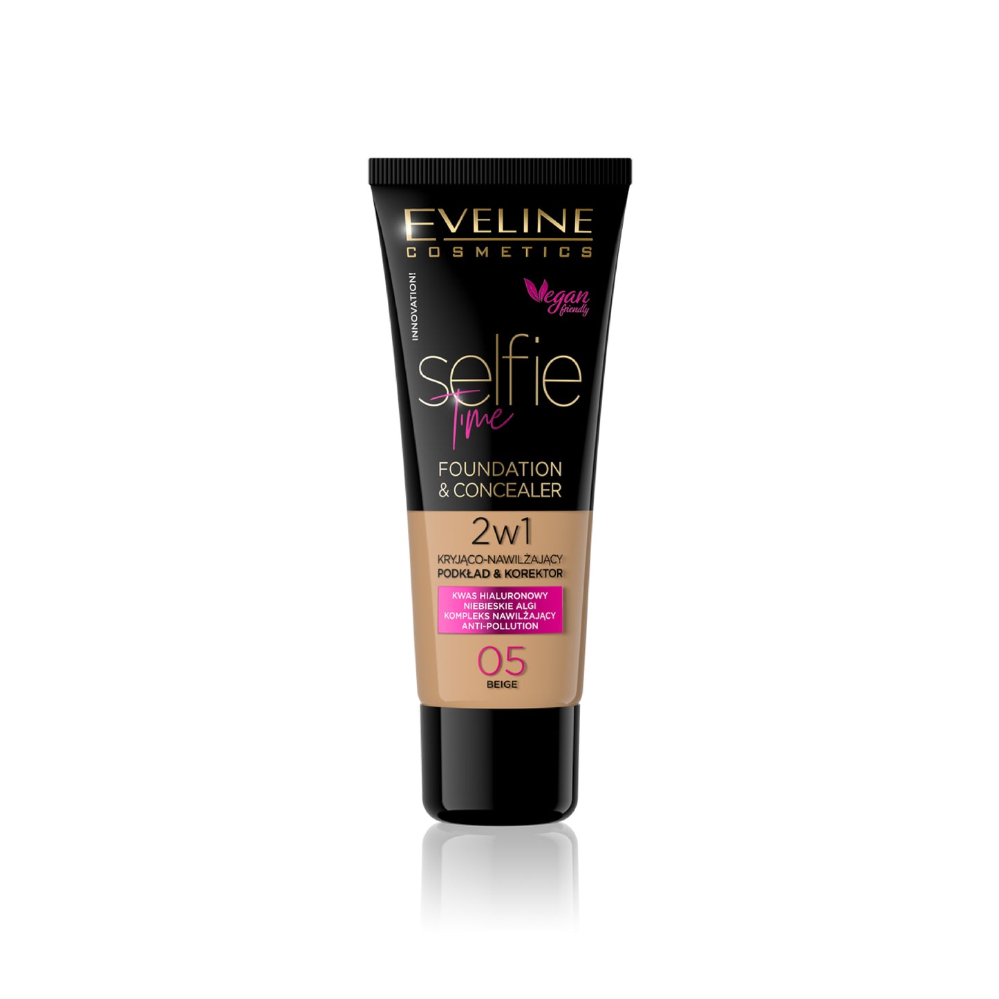 EVELINE SELFIE TIME FOUNDATION & CONCEALER 05 BEIGE 30ML