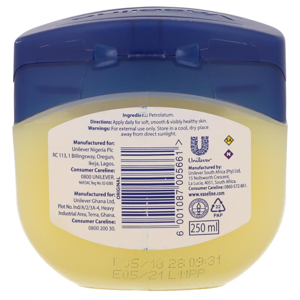 VASELINE BLUE SEAL ORIGINAL PETROLEUM JELLY PURE 250 ML