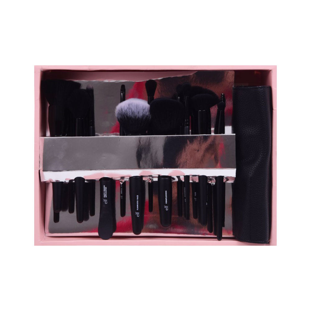 ELF ULTIMATE MAKEUP BRUSH SET 17PC & TRAVEL ROLL