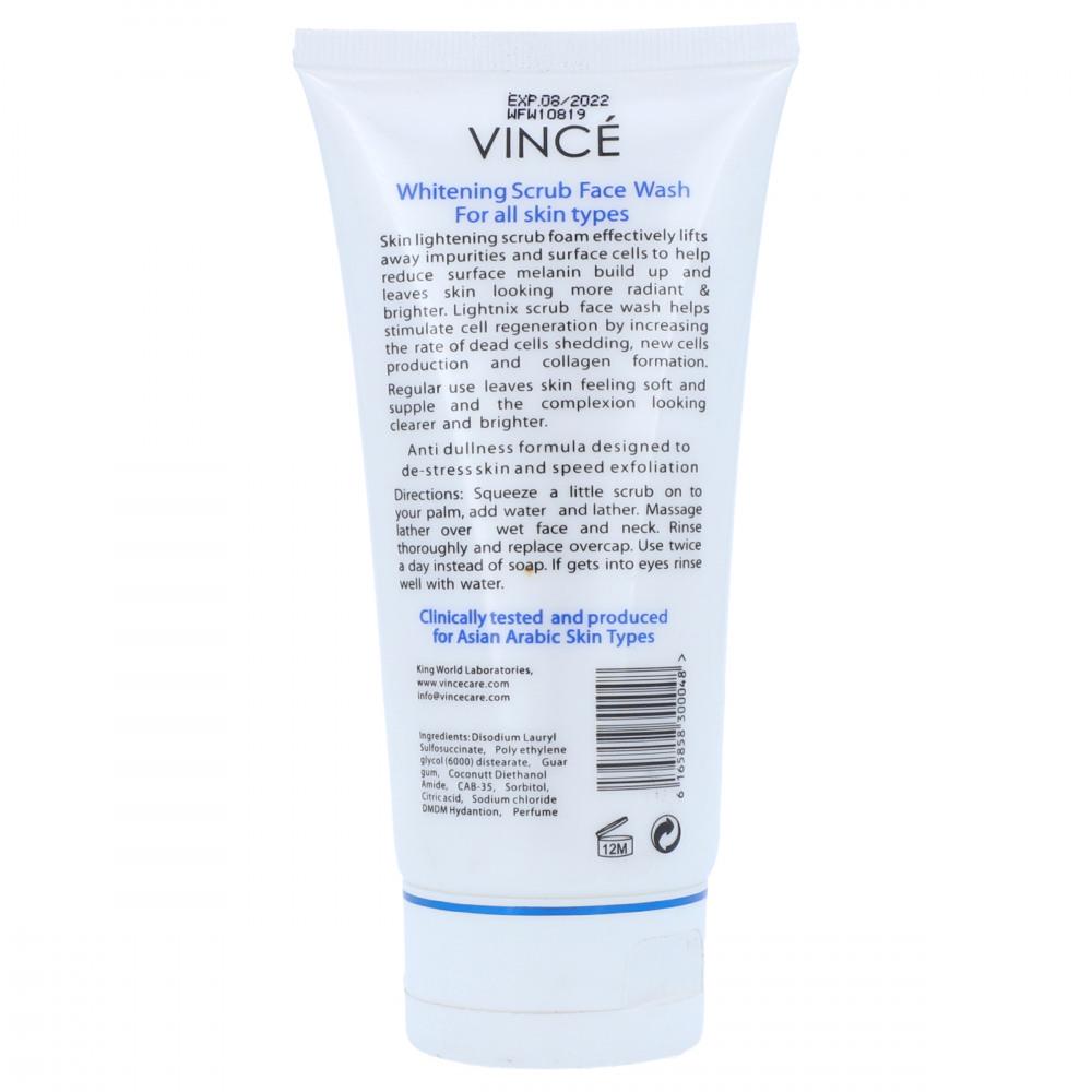 VINCE WHITENING SCRUB FACE WASH LIGHTNIX 120 ML