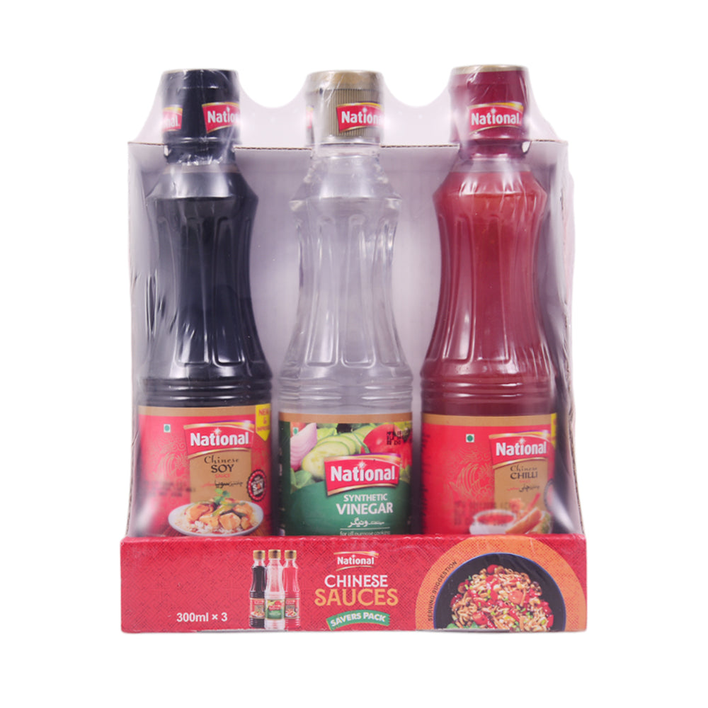 NATIONAL CHINESE SAUCE TRIO PACK3 X 300 ML
