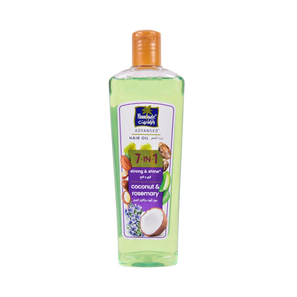 PARACHUTE 7IN1 STRONG & SHINE COCO & ROSEMARY HAIR OIL 180ML