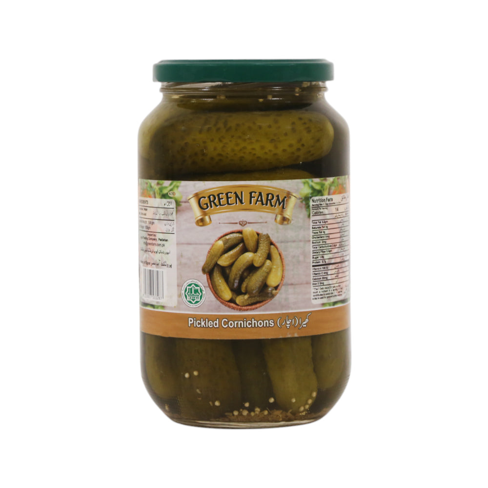 GREEN FARM PICKLED CORNICHONS 1050 GM