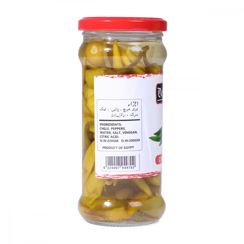 DEW DROP PICKLED GREEN CHILLI 370 GM