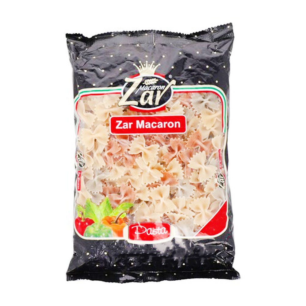 ZAR FARFALLE MIX VEG PASTA 500 GM
