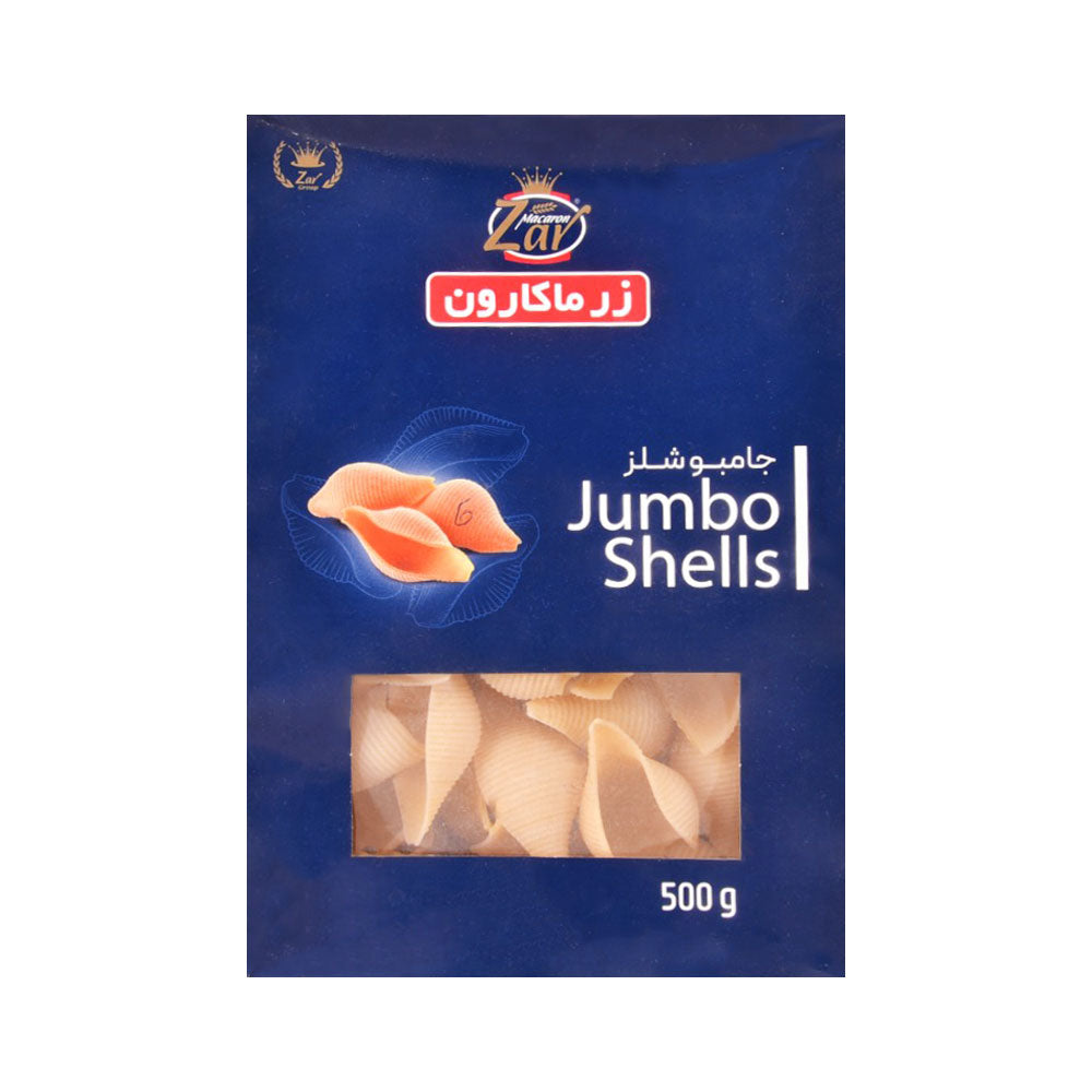 ZAR JUMBO SHELLS PASTA 500 GM