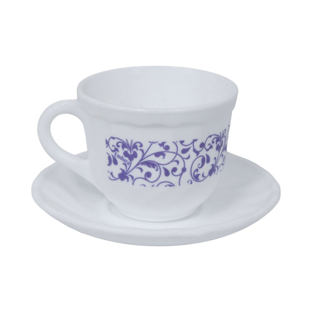 CUP & SAUCER LUMINARC ENDORA ORIA PURP K7064 (Pack 6)
