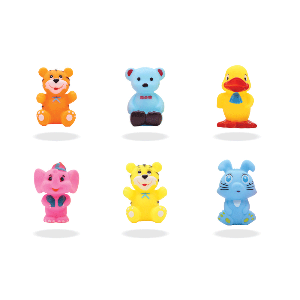 Al04 6 6Pcs Chuchu Animals Pvc