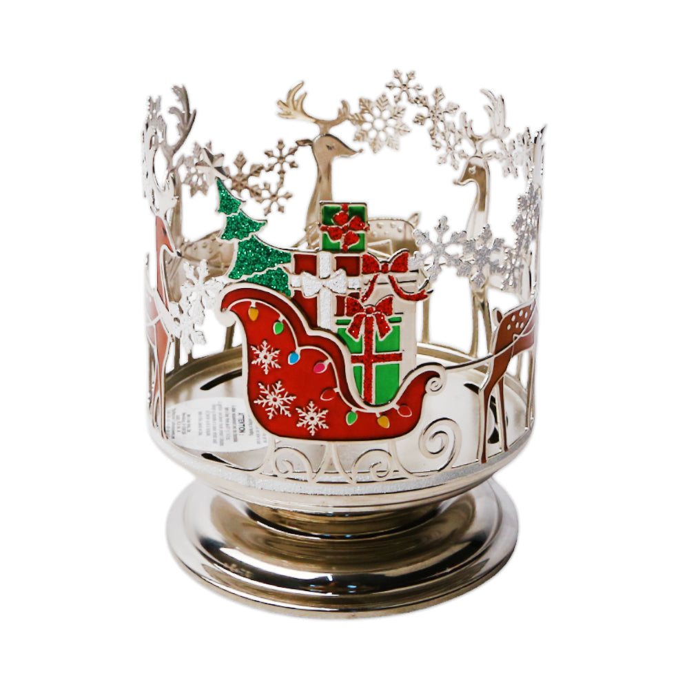 BBW SANTAS SLEIGH PEDESTAL SCENTED CANDLE STAND