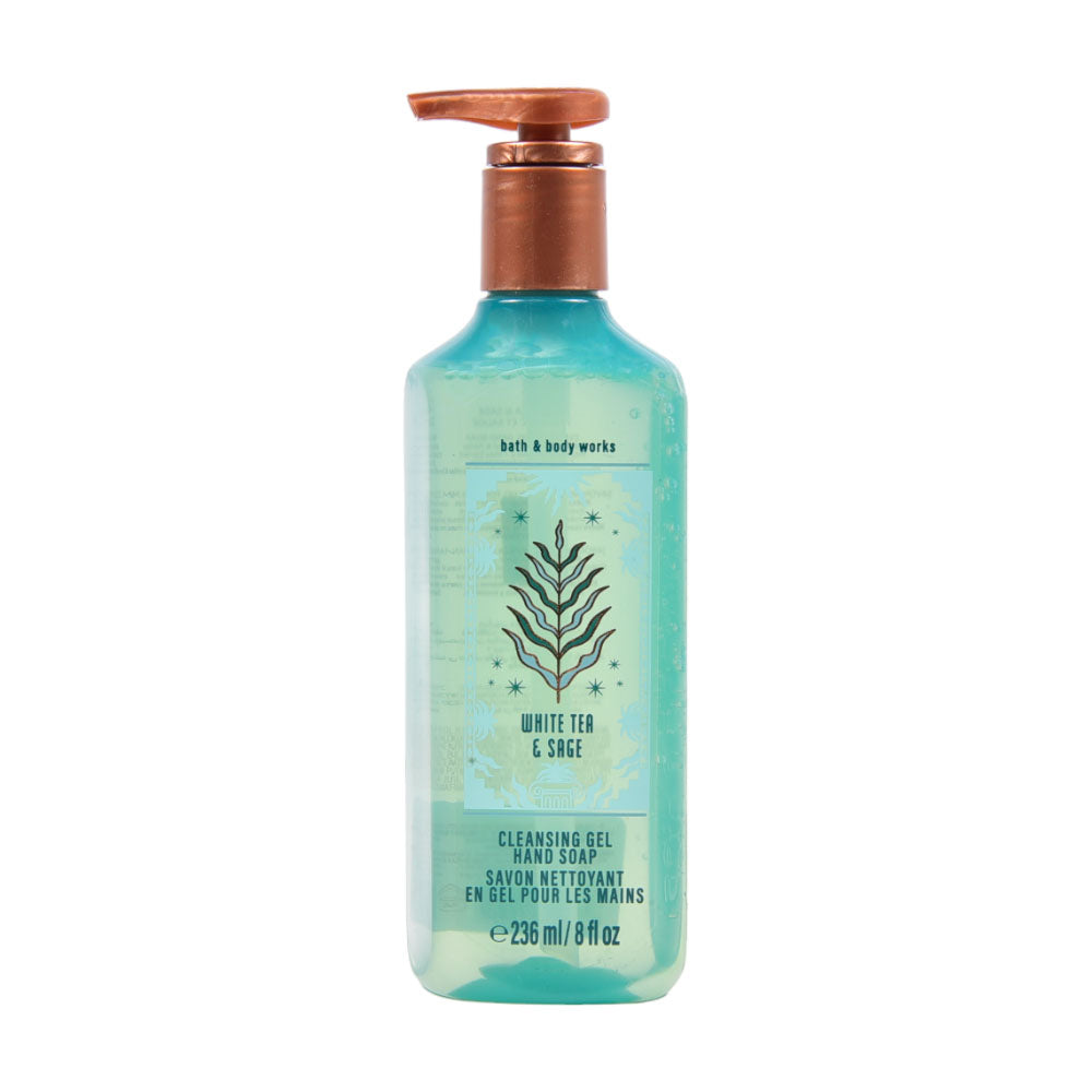 BBW WHITE TEA & SAGE CLEANSING GEL HAND WASH 236ML
