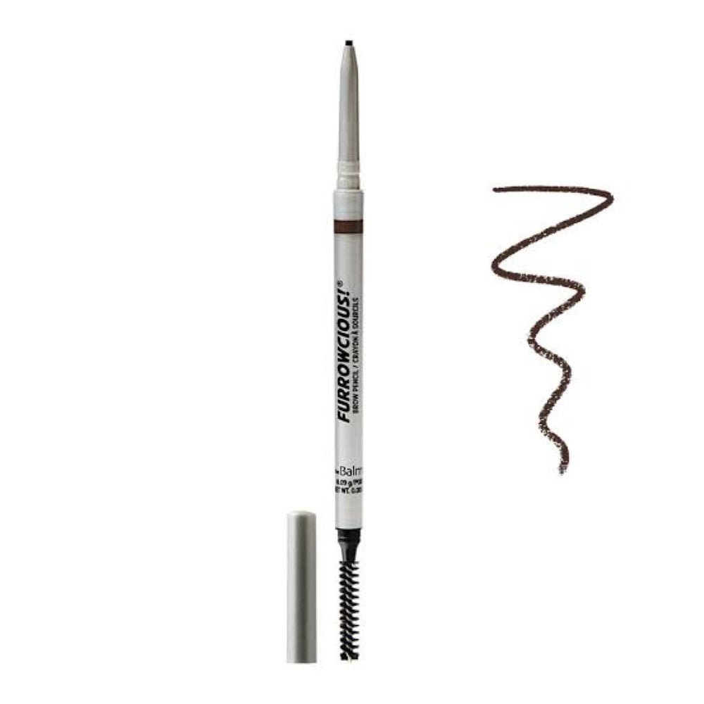 THE BALM FURROWCIOUS EYEBROW PENCIL WITH SPOOLEY LIGHT BROWN