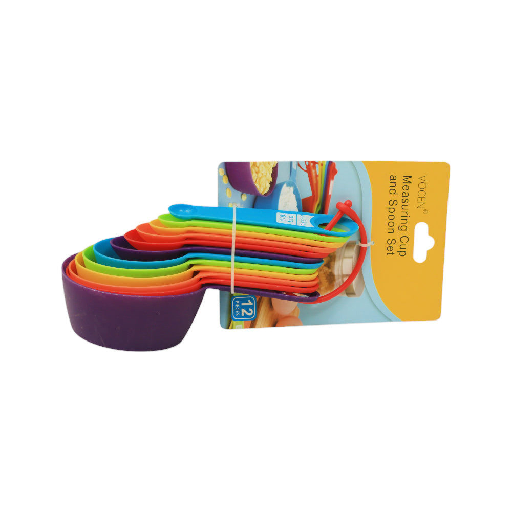 MEASURING CUP WITH SPOON SET 12PC 100627 ZIK