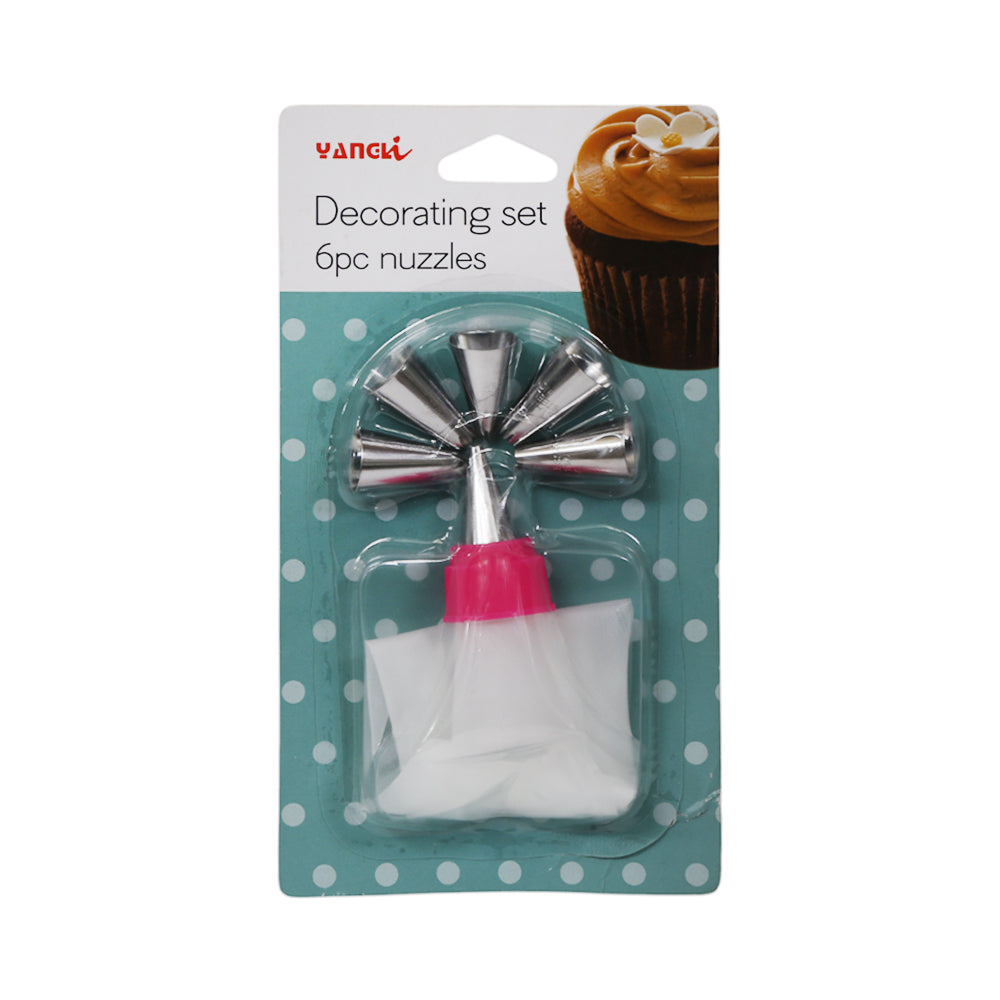 ICING BAG WITH NOZZLE SET 6PC IR 108015/M1264