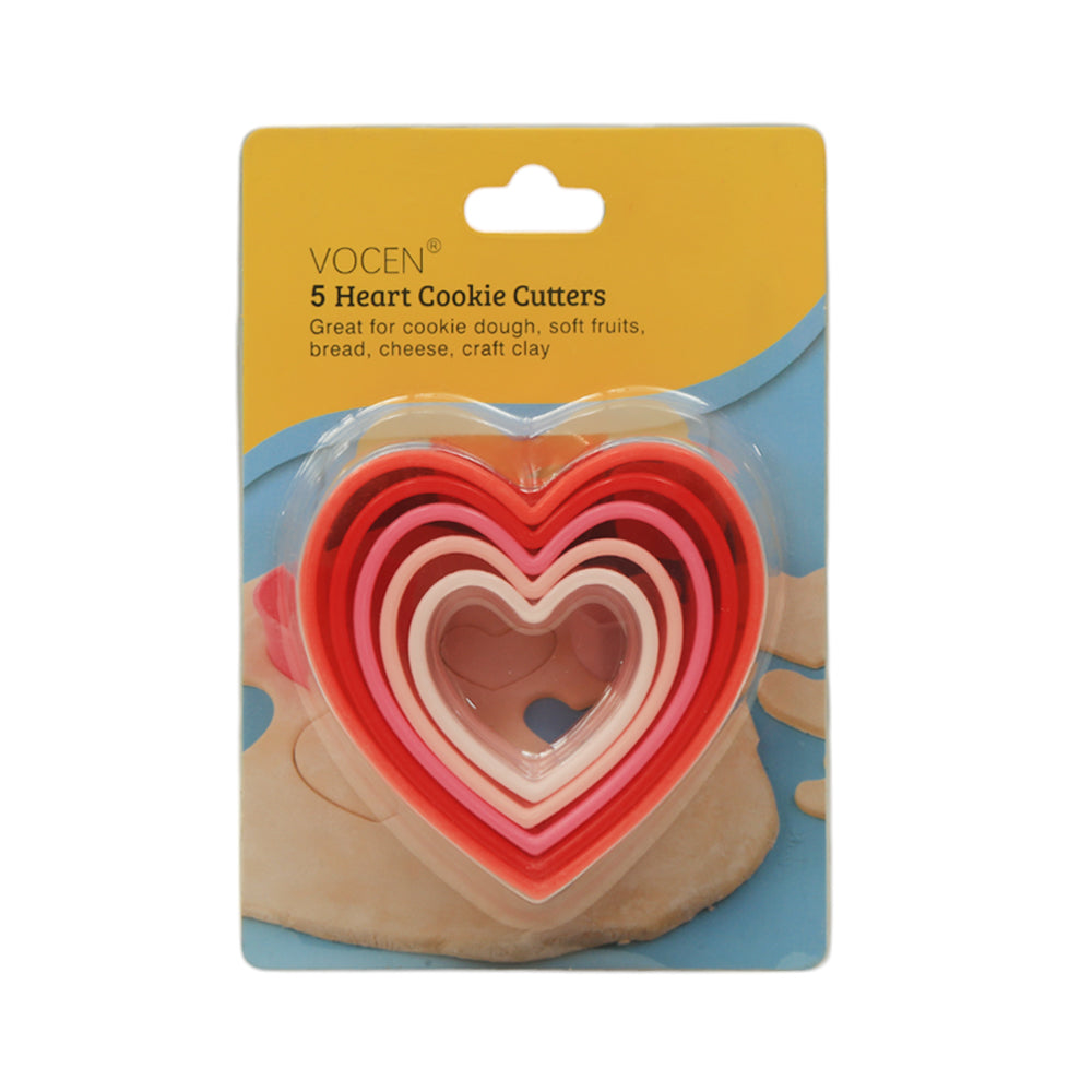 COOKIE CUTTER HEART SET 5PC 108052 ZIK
