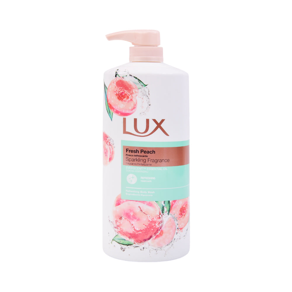 LUX SHOWER GEL FRESH PEACH SPARKLING FRAGRANCE PUMP 1LTR