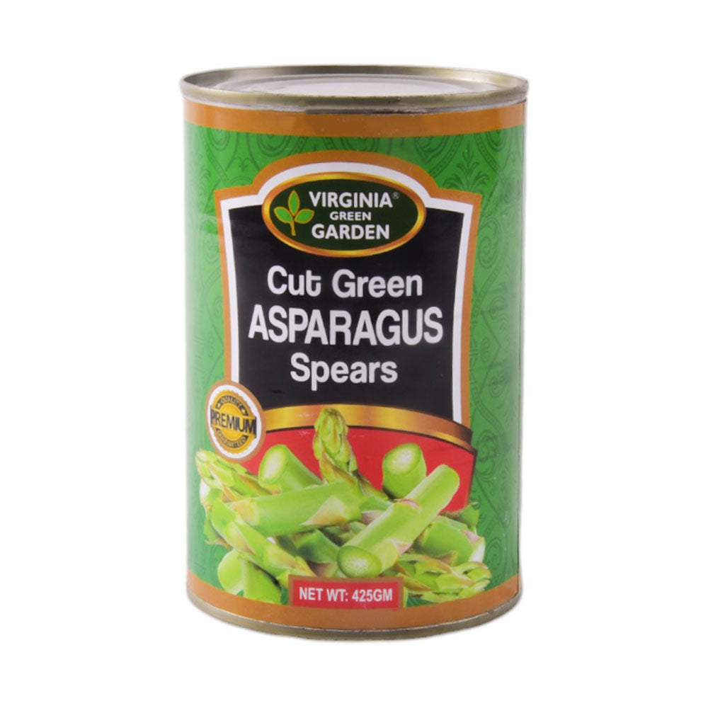 VIRGINIA GREEN GARDEN ASPARAGUS SPEARS CUT GREEN 425 GM
