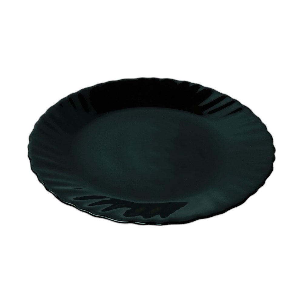 PLATE QUARTER BLACK MANAL ROUND B0032