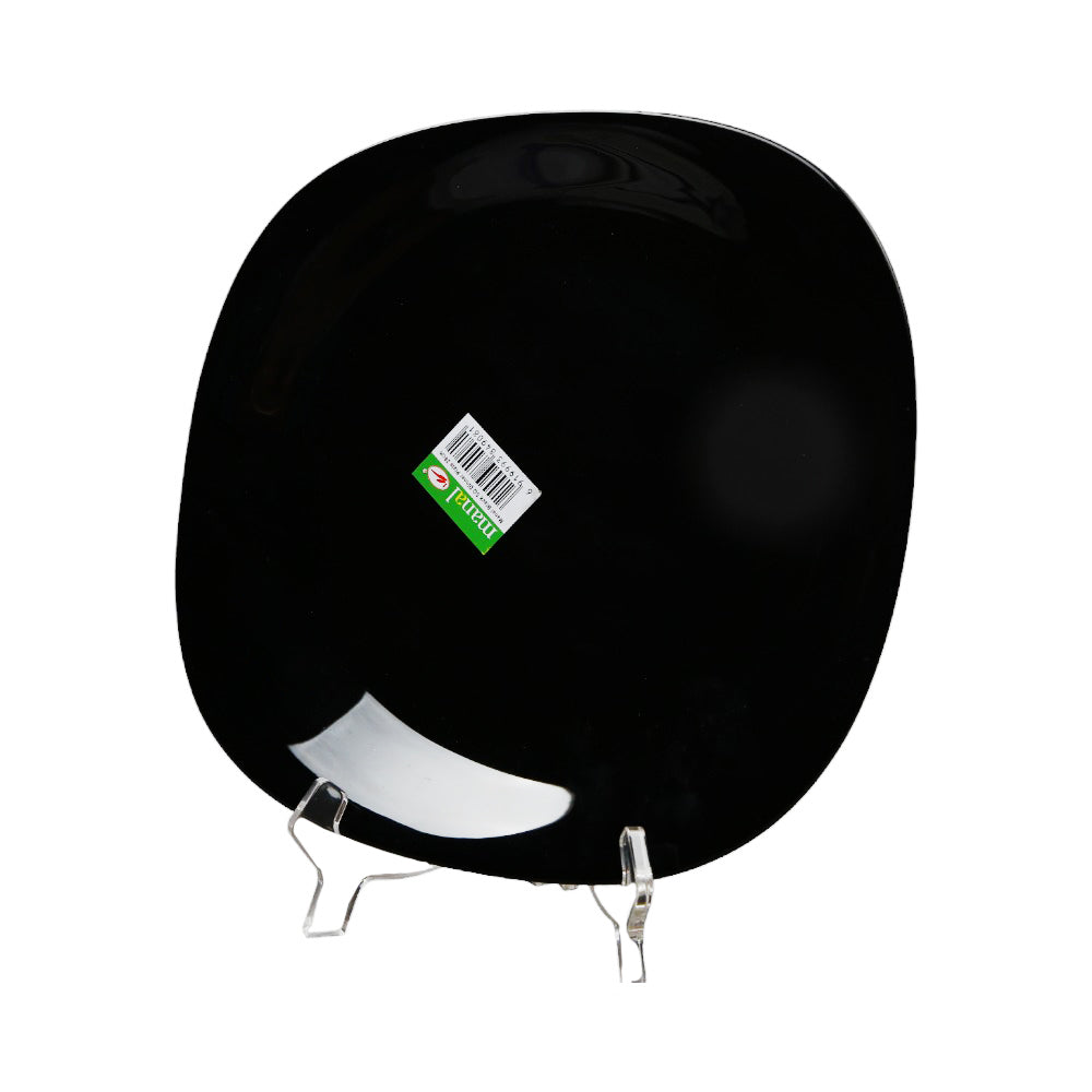 PLATE DINNER MANAL BLACK SQUARE B0051