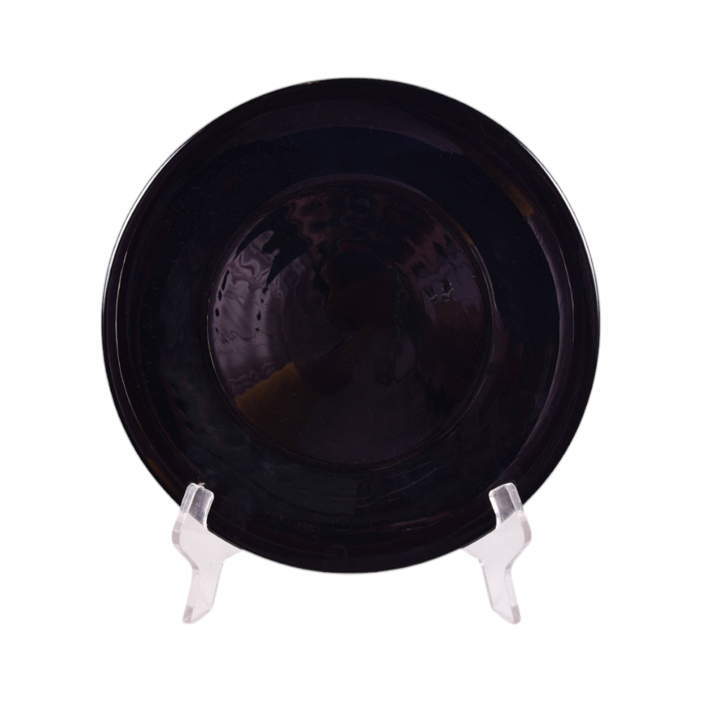 PLATE DINNER MANAL BLACK ROUND B0011