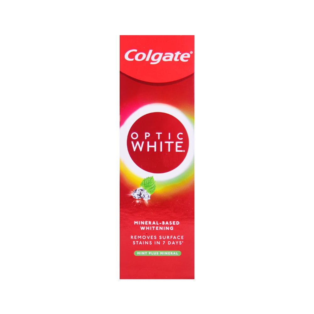 COLGATE TOOTH PASTE OPTIC WHITE MINT PLUS MINERAL 100 GM