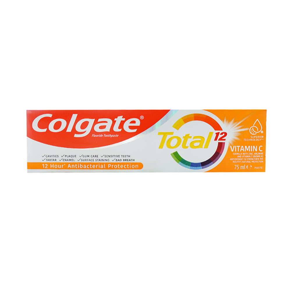 COLGATE TOOTH PASTE TOTAL 12 VITAMIN C 75 ML