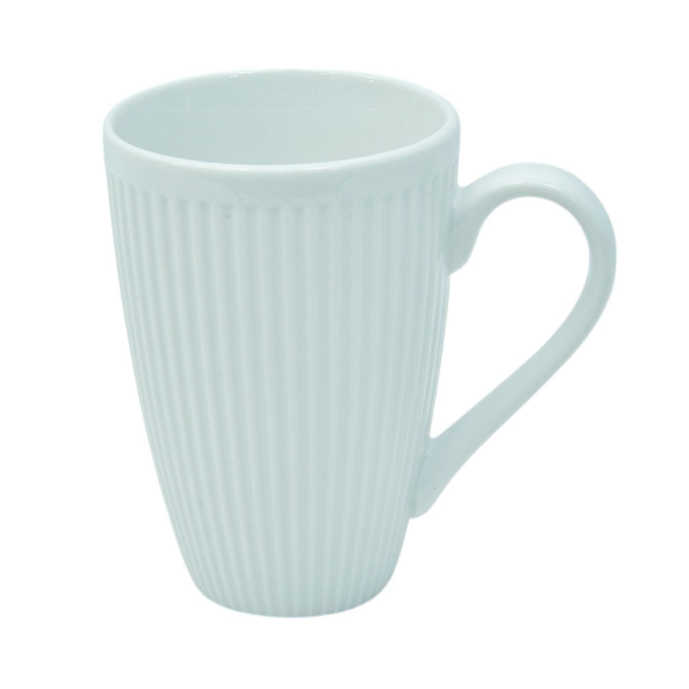 MUG PORCELAIN STRIPE WHITE LYMG30PL2WH
