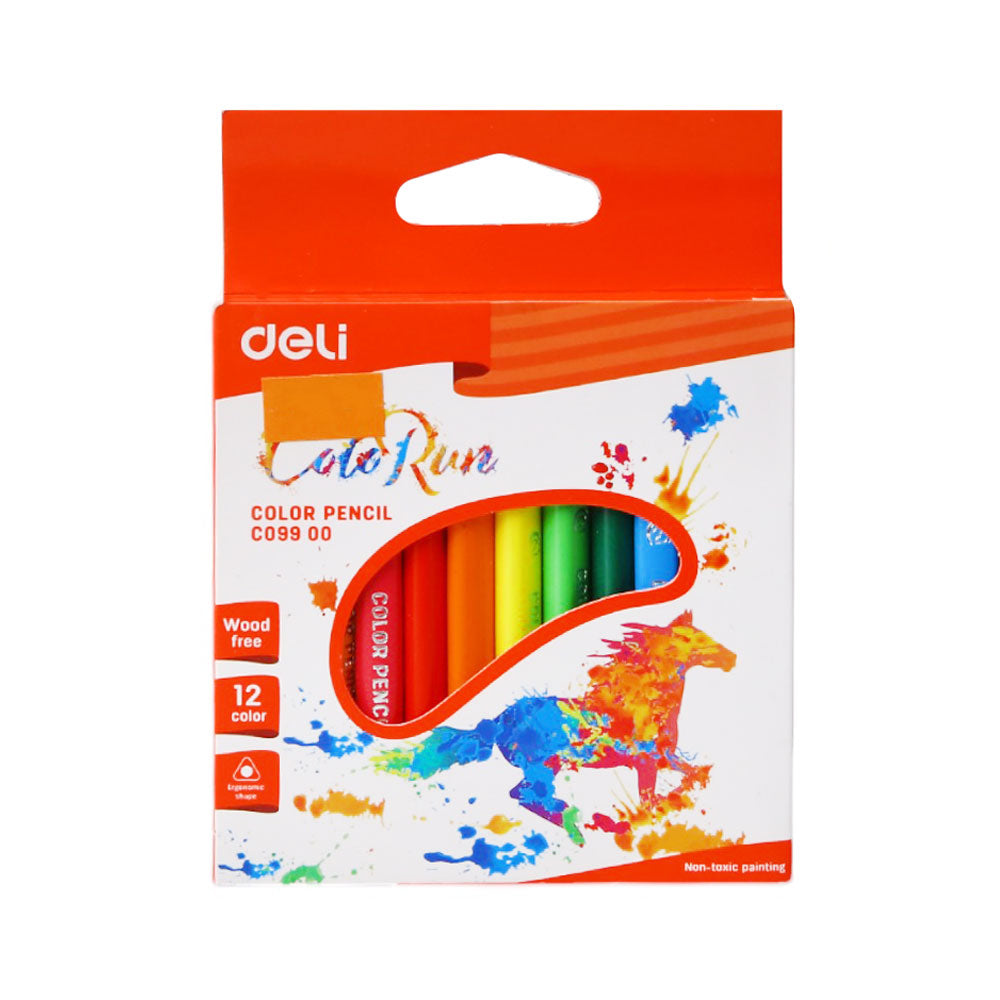 C09900 DELI COLOR PENCIL MINI 12PCS