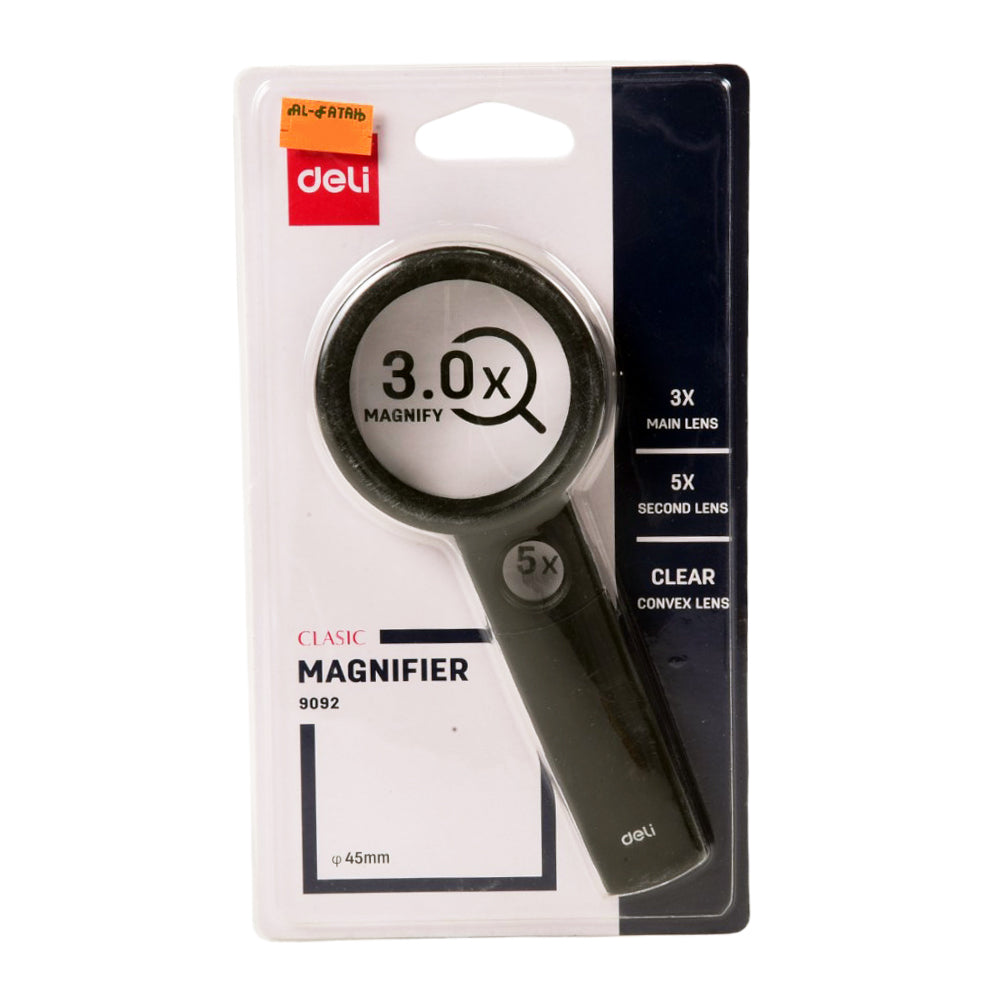 9092 DELI MAGNIFYING GLASS 50MM DIAMETER