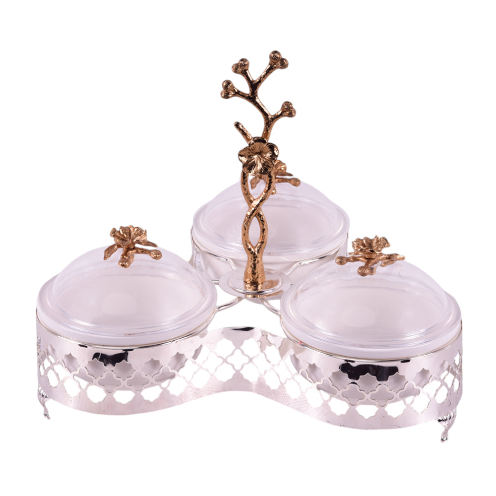 DRY FRUIT DISH ORCHID CD-6283