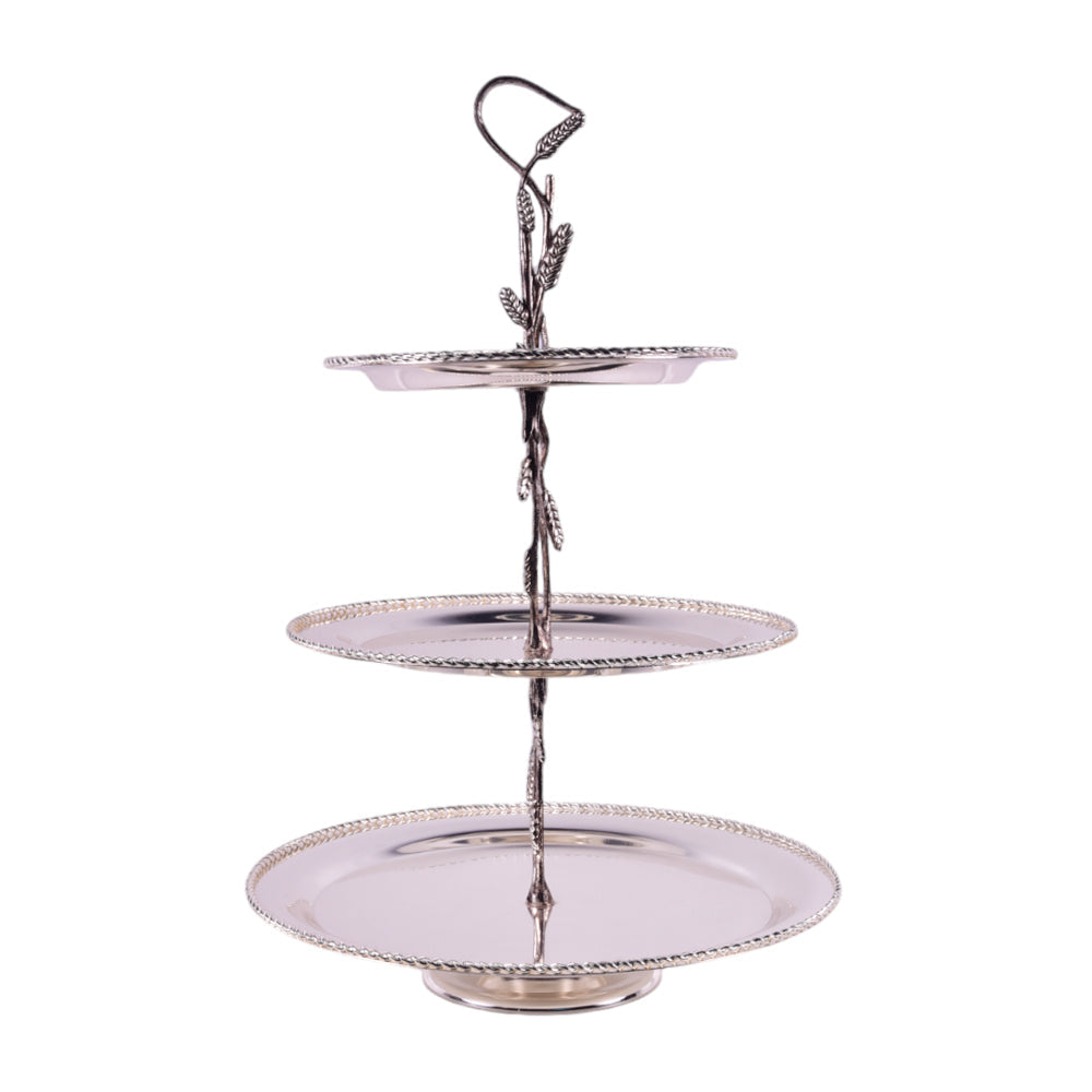 DISH 3 TIER ORCHID CD-6834